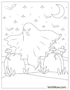 Free GHOST Coloring Pages for Download (Printable PDF)