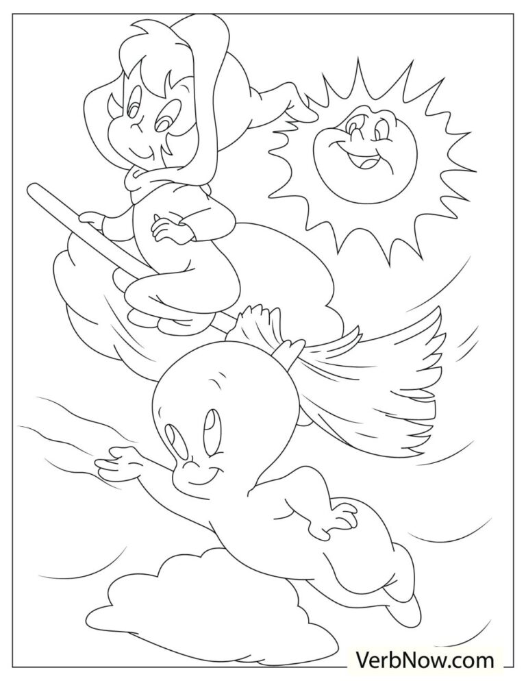 Free GHOST Coloring Pages for Download (Printable PDF)