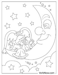 Free MOON Coloring Pages for Download (Printable PDF)