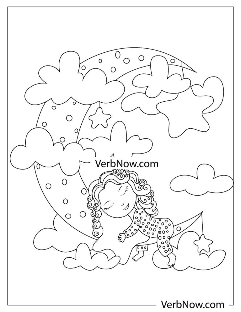 Free MOON Coloring Pages for Download (Printable PDF)