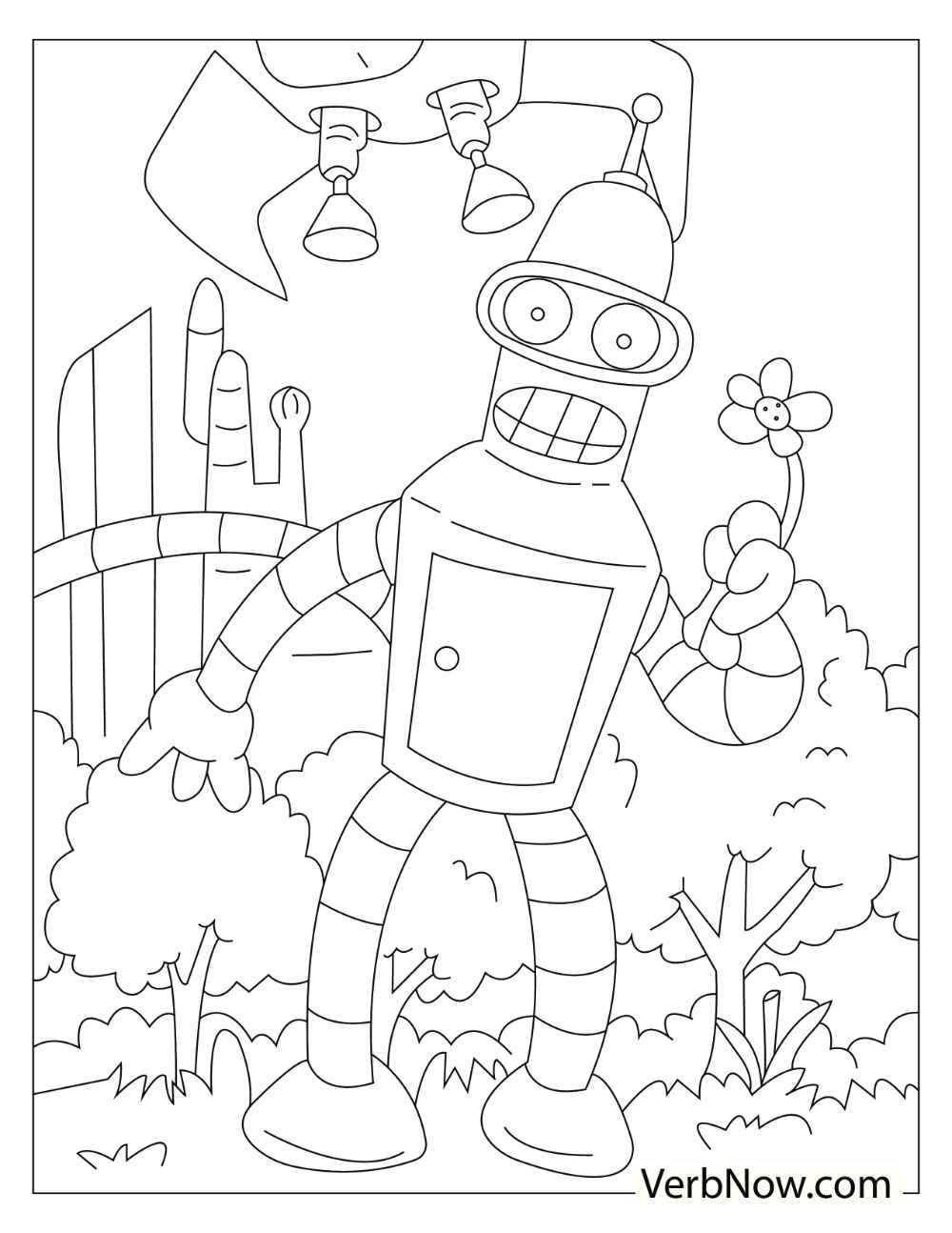 Bender from Futurama tv series.