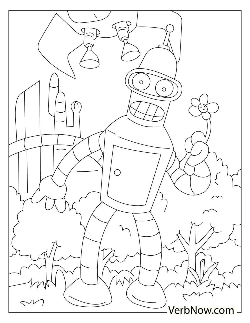 Bender from Futurama tv series.