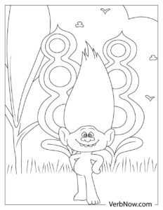 Free TROLLS Coloring Pages for Download (Printable PDF)