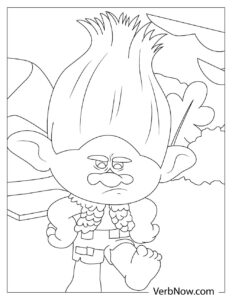 Free TROLLS Coloring Pages for Download (Printable PDF)