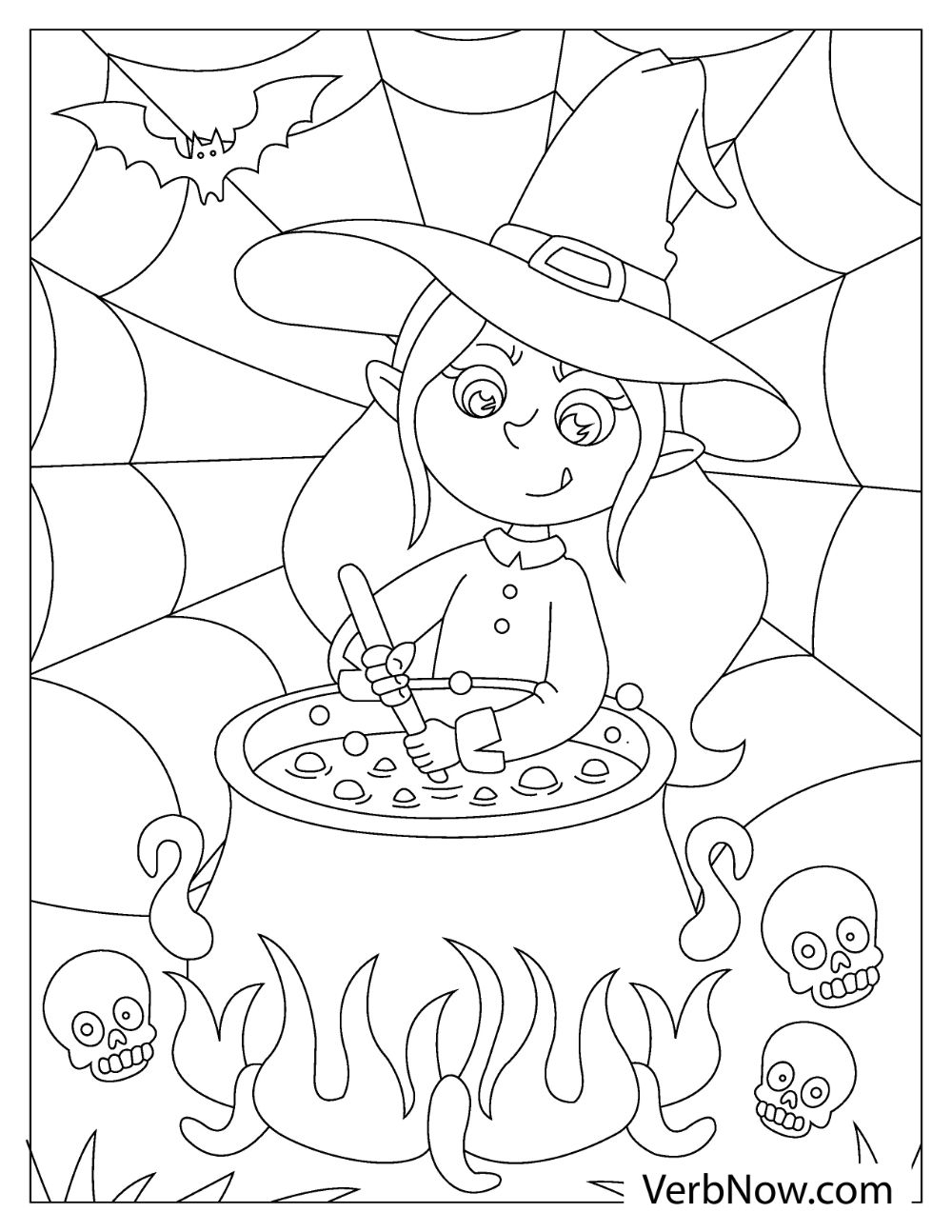Witch Printable Coloring Pages Witch Printable Coloring Pages