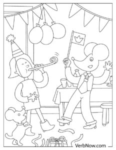Free BIRTHDAY Coloring Pages for Download (Printable PDF)