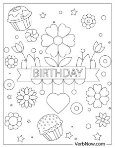 Free BIRTHDAY Coloring Pages for Download (Printable PDF)