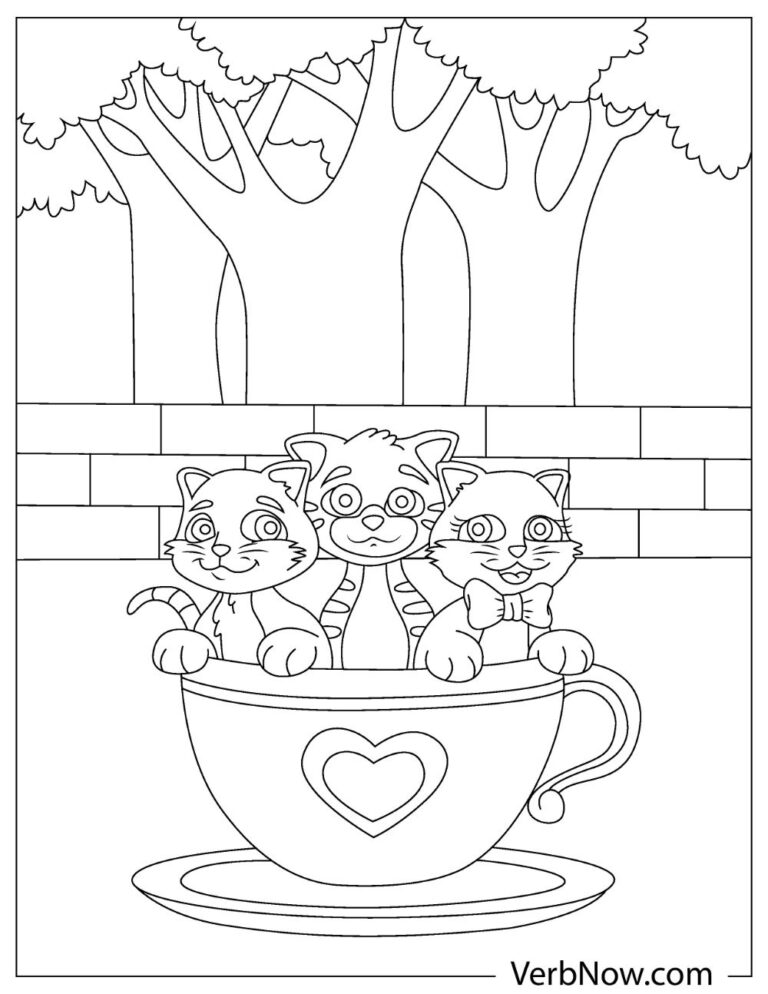 Free KITTEN Coloring Pages for Download (Printable PDF)