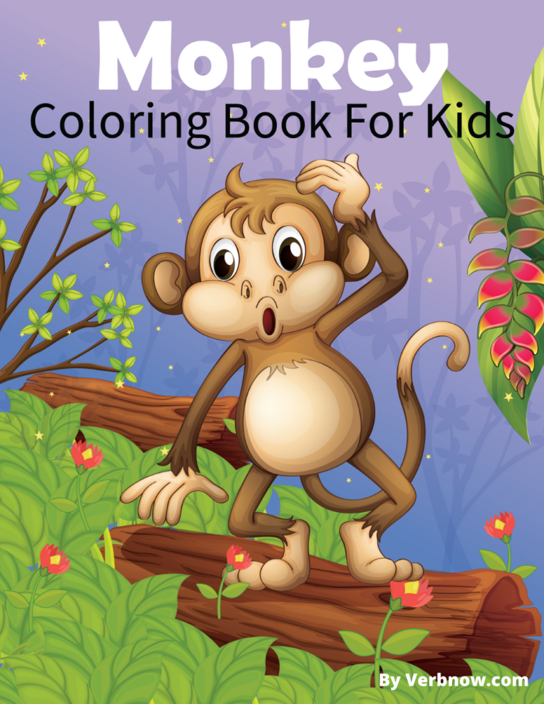 Free MONKEY Coloring Pages for Download (Printable PDF) - VerbNow