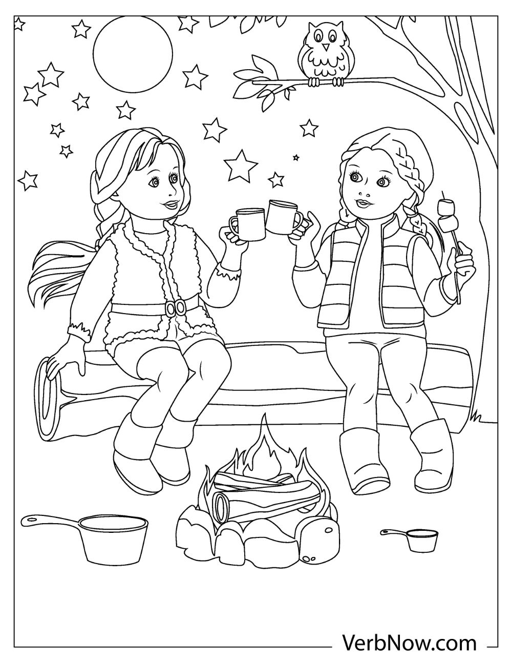 Free DOLL Coloring Pages Book For Download Printable PDF VerbNow