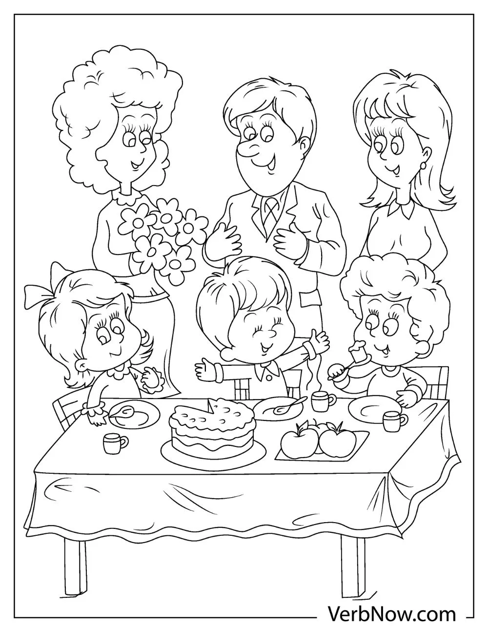 FAMILY coloring pages free