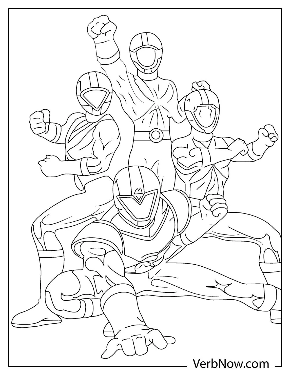 POWER RANGER coloring pages free