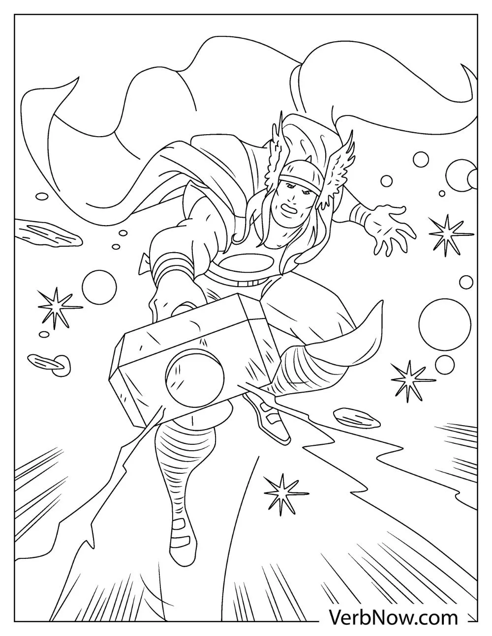 THOR coloring pages free
