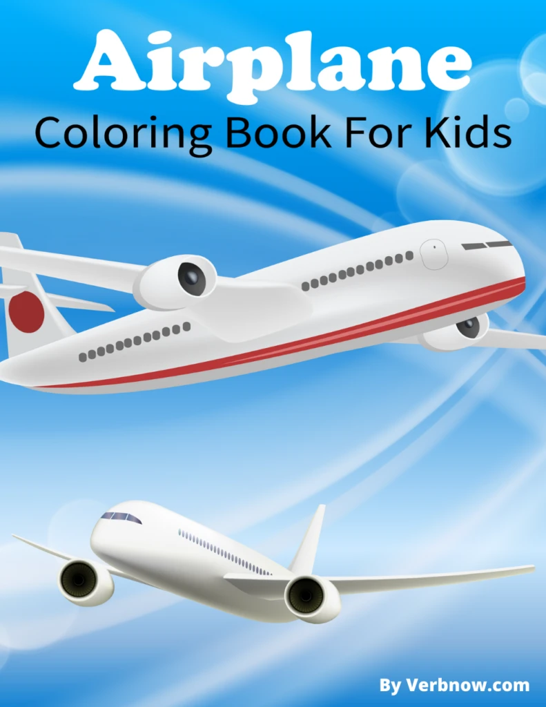 Free AIRPLANE Coloring Pages & Book for Download (Printable PDF) - VerbNow