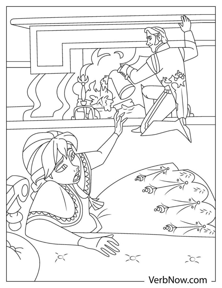 Free ANNA AND ELSA Coloring Pages for Download (Printable PDF)