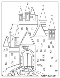 Free CASTLE Coloring Pages for Download (Printable PDF)