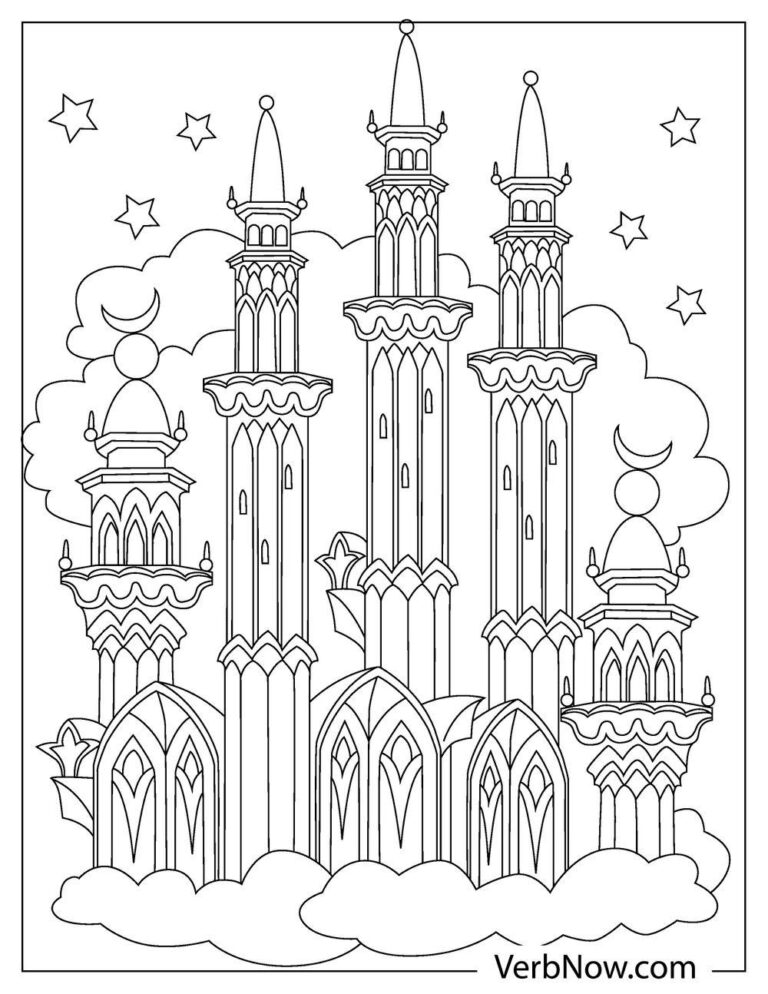 Free CASTLE Coloring Pages for Download (Printable PDF)