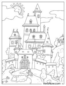 Free CASTLE Coloring Pages for Download (Printable PDF)