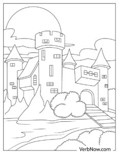 Free CASTLE Coloring Pages for Download (Printable PDF)