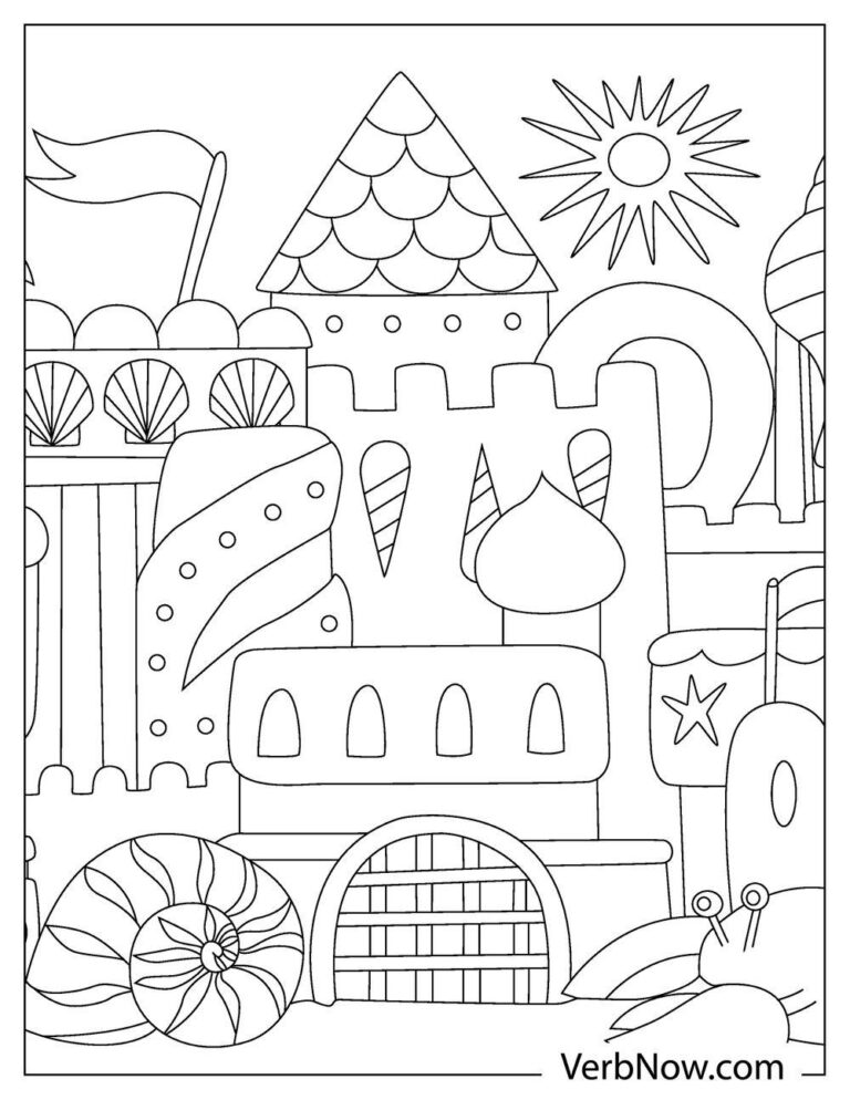 Free CASTLE Coloring Pages for Download (Printable PDF)