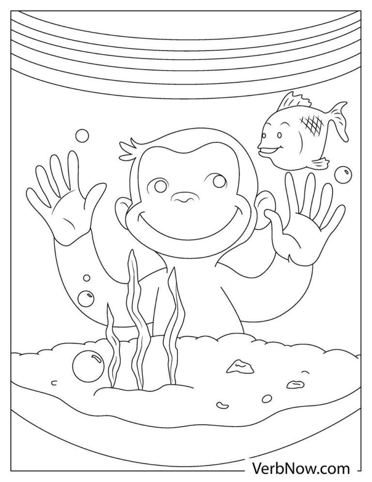 Free CURIOUS GEORGE Coloring Pages &amp; Book for Download (Printable PDF ...