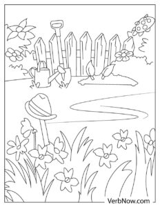 Free GARDEN Coloring Pages for Download (Printable PDF)