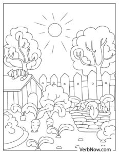 Free GARDEN Coloring Pages for Download (Printable PDF)