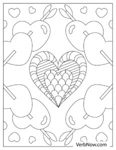Free HEART Coloring Pages for Download (Printable PDF)