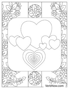 Free HEART Coloring Pages for Download (Printable PDF)