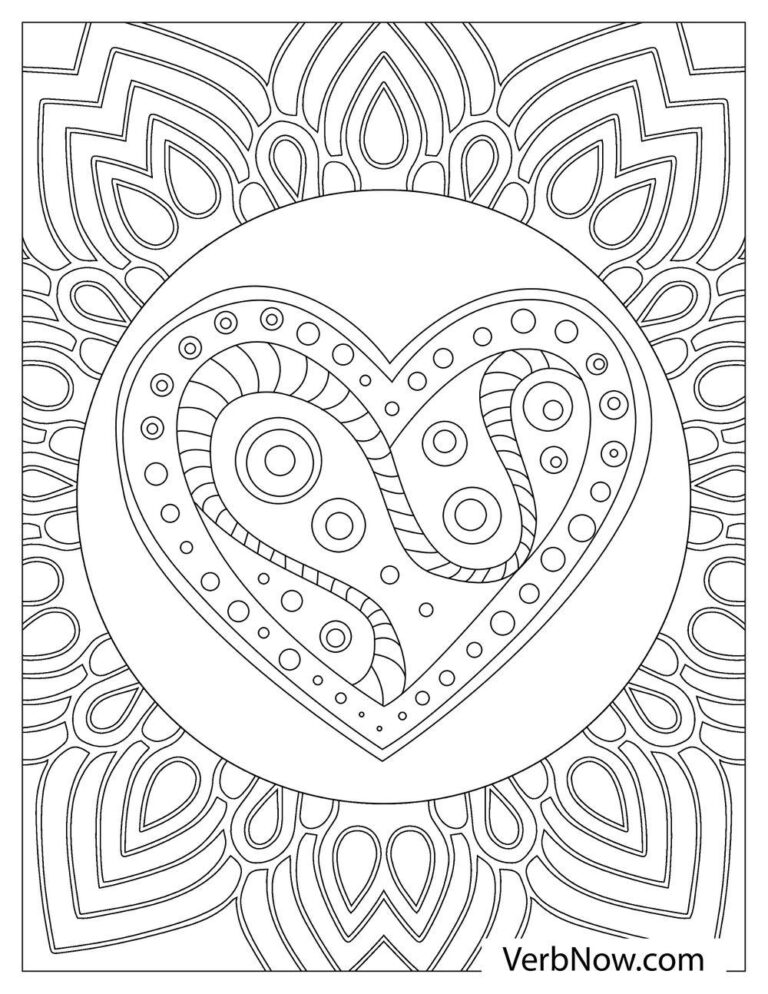 Free HEART Coloring Pages for Download (Printable PDF)