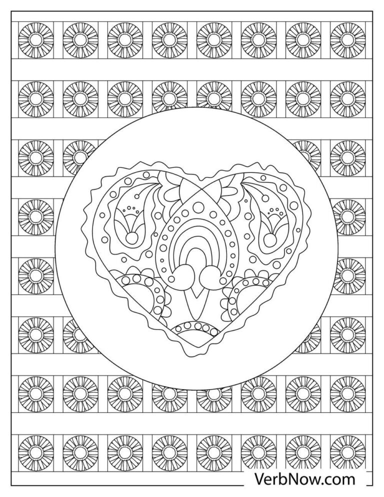 Free HEART Coloring Pages for Download (Printable PDF)