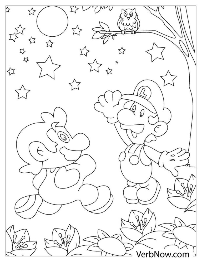 Free LUIGI Coloring Pages for Download (Printable PDF)