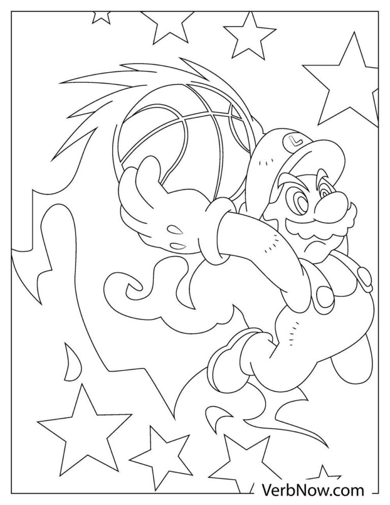 Free LUIGI Coloring Pages for Download (Printable PDF)