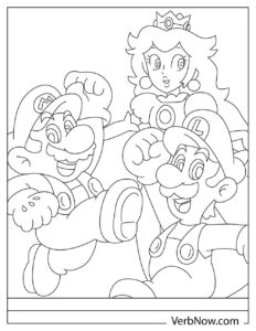 Free LUIGI Coloring Pages for Download (Printable PDF)
