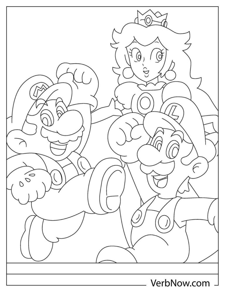 Free LUIGI Coloring Pages for Download (Printable PDF)