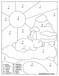 Free MATH Coloring Pages &amp; Book for Download (Printable PDF) - VerbNow