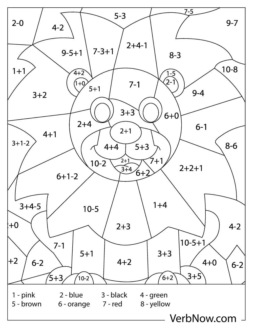 Color By Numbers Math Coloring Pages 2025 Color By Numbers Math Coloring Pages 2025