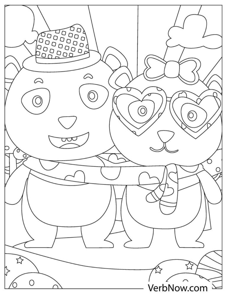 Free Panda Bears Coloring Pages for Download (Printable PDF)