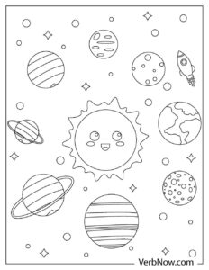Free PLANET Coloring Pages for Download (Printable PDF)