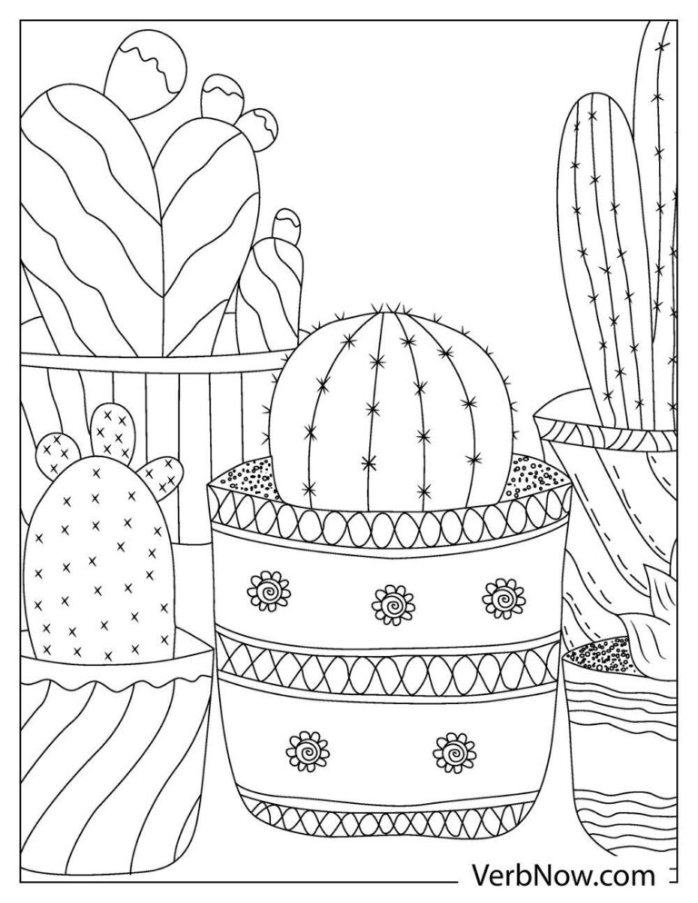 Free PLANT Coloring Pages for Download (Printable PDF)