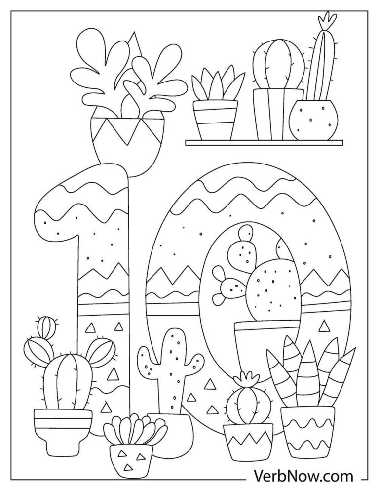Free PLANT Coloring Pages for Download (Printable PDF)