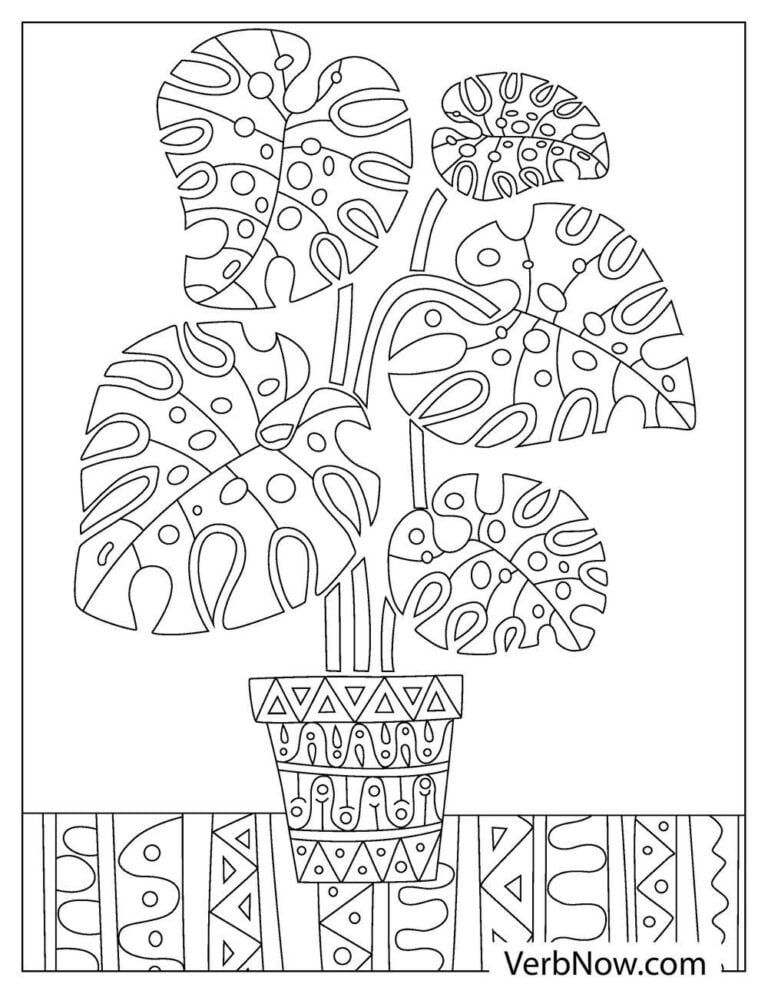 Free PLANT Coloring Pages for Download (Printable PDF)