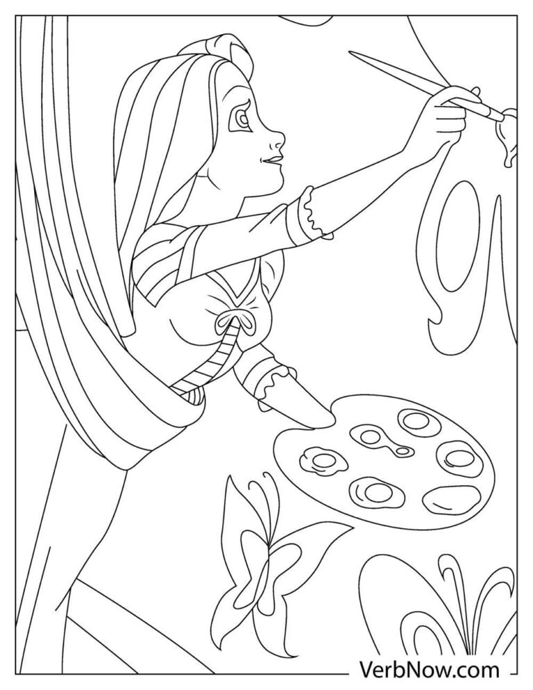 Free RAPUNZEL Coloring Pages for Download (Printable PDF) - VerbNow