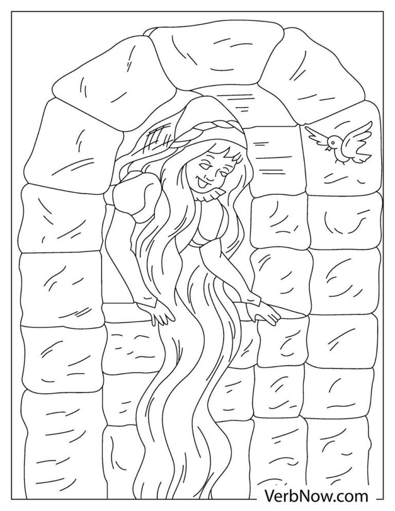 Free RAPUNZEL Coloring Pages for Download (Printable PDF) - VerbNow
