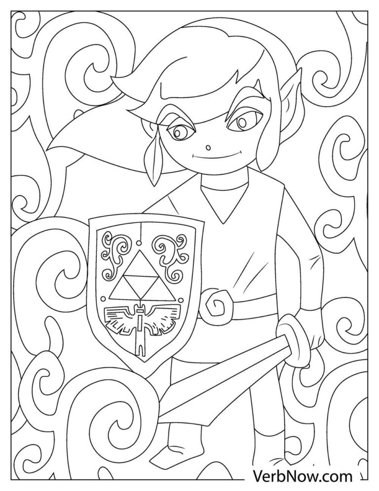 Free ZELDA Coloring Pages for Download (Printable PDF)