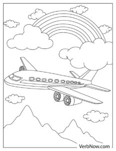 Free AIRPLANE Coloring Pages for Download (Printable PDF)