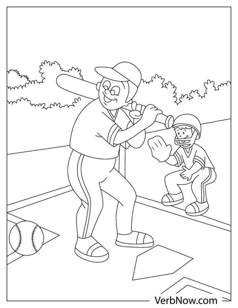 Free BASEBALL Coloring Pages for Download (Printable PDF)