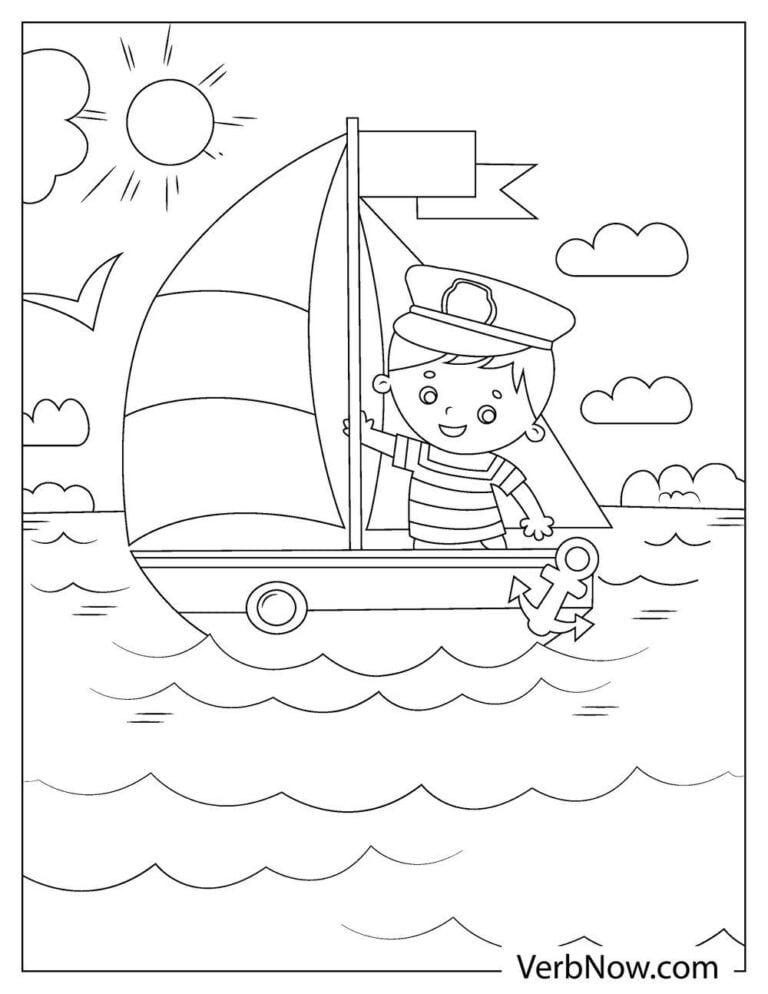 Free Boat Coloring Pages For Download (Printable PDF)