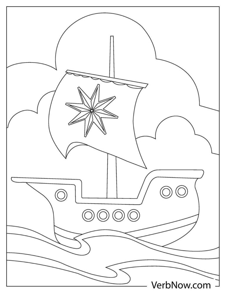 Free Boat Coloring Pages For Download (Printable PDF)