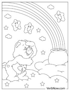 Free CARE BEAR Coloring Pages for Download (Printable PDF)